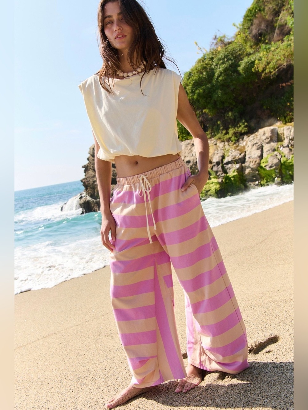 Free People Dakota Pants~ Lilac SOLD OUT COLOR 🌸 - Picture 4 of 4